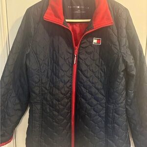 Tommy Hilfiger Navy and Red Quilted Jacket
